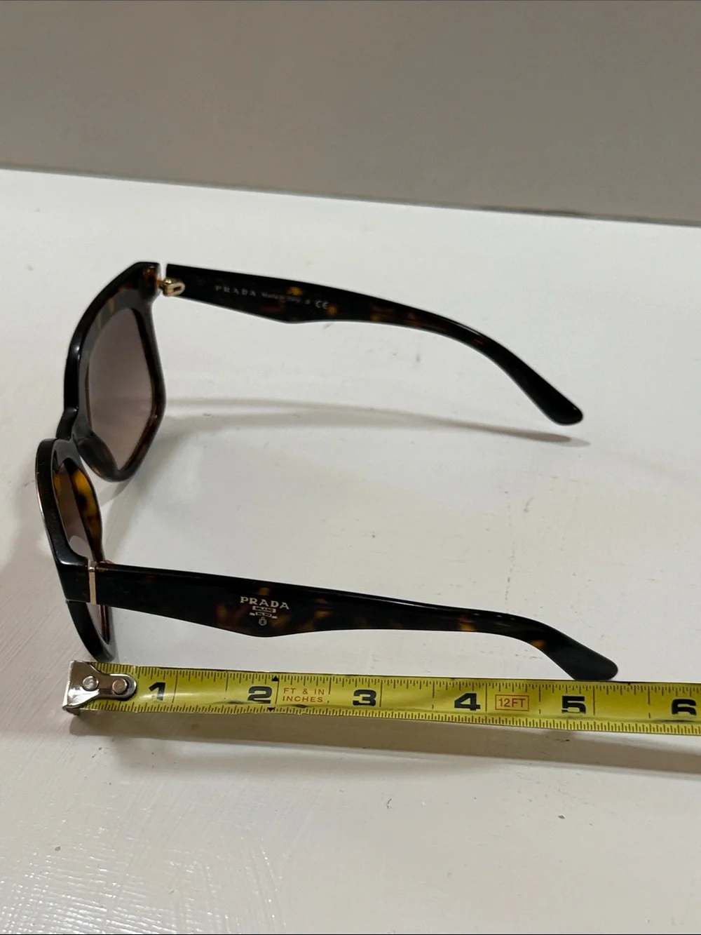 Prada Tortoiseshell Sunglasses with Brown Gradient Lenses